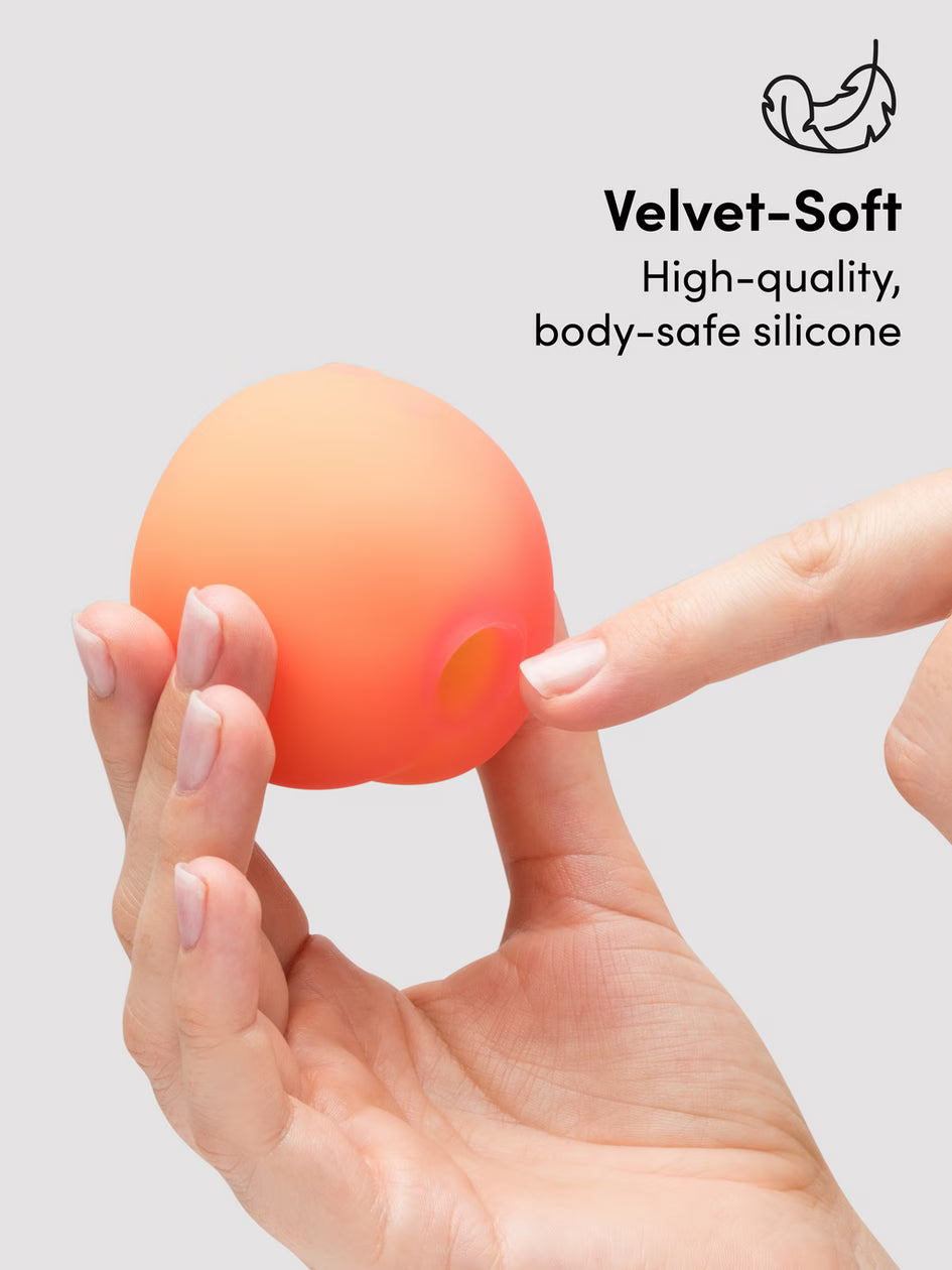 Pink Peach Rechargeable Silicone Vibrator
