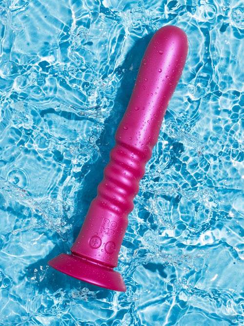 Load image 1 in gallery view. Jiggle Rechargeable Silicone Thrusting Vibrating Dildo with Suction Cup