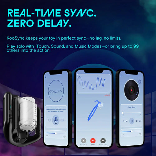 Load image 1 in gallery view. Kaotik Jetpack App Control Rechargeable Masturbator