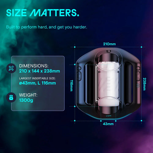 Load image 1 in gallery view. Kaotik Jetpack App Control Rechargeable Masturbator
