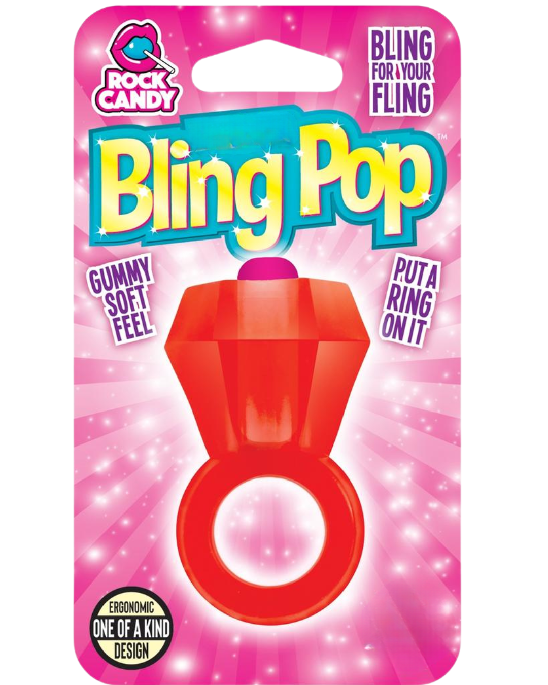 Bling Pop Ring Rock Candy Toys
