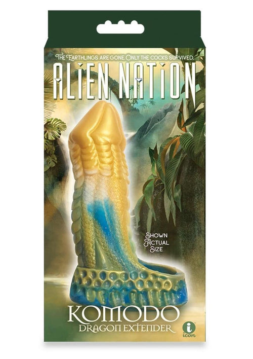Load image 1 in gallery view. Alien Nation Komodo Silicone Extender - Gold/Green