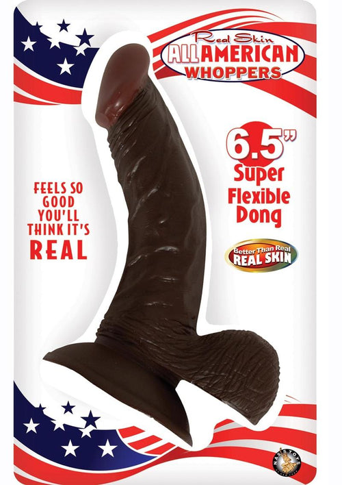Load image 1 in gallery view. All American Whoppers Dildo with Balls - Chocolate - 6.5in