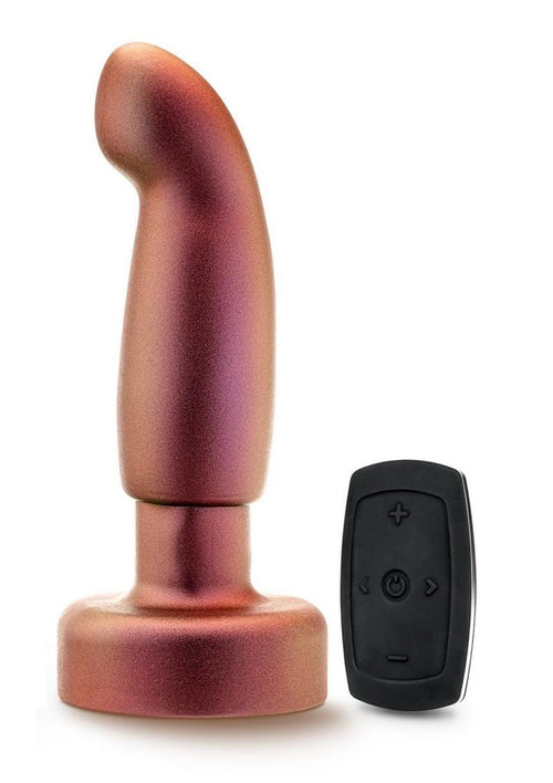 Load image 1 in gallery view. Anal Adventures Matrix Bionic Plug Rechargeable Silicone Anal Plug with Remote - Cosmic - Brown/Copper