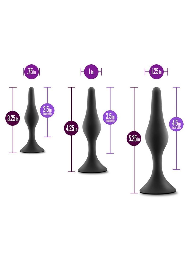 Anal Adventures Platinum Silicone Beginner Plug Kit Anal Adventures