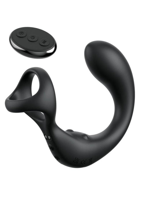 Load image 1 in gallery view. Anal Fantasy Elite Ass-Gasm Taint-Alizer Rechargeable Silicone Prostate Stimulator - Black