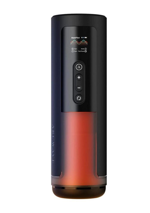 Load image 1 in gallery view. Arcwave Thruster Rechargeable Silicone App Compatible Stroker - Black/Orange