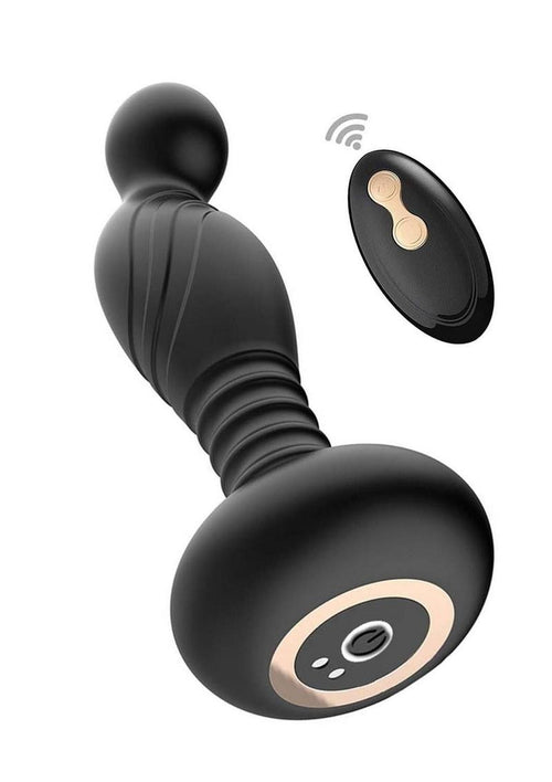 Load image 1 in gallery view. Ass-Sation Remote Vibrating Rechargeable Silicone P-Spot Plug Ass-Sation