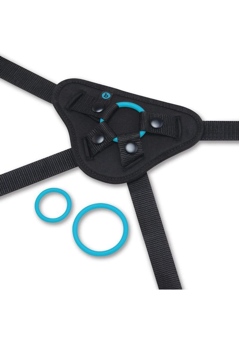 B Vibe Everybody Strap-On Harness Set with Silicone Dildo Peg b-Vibe