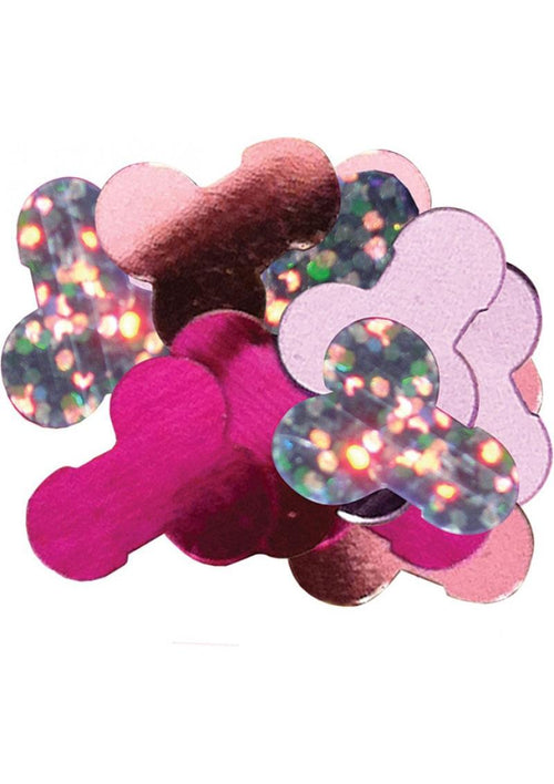 Load image 1 in gallery view. Bachelorette Mylar Party Pecker Confetti - Multicolor - Jumbo