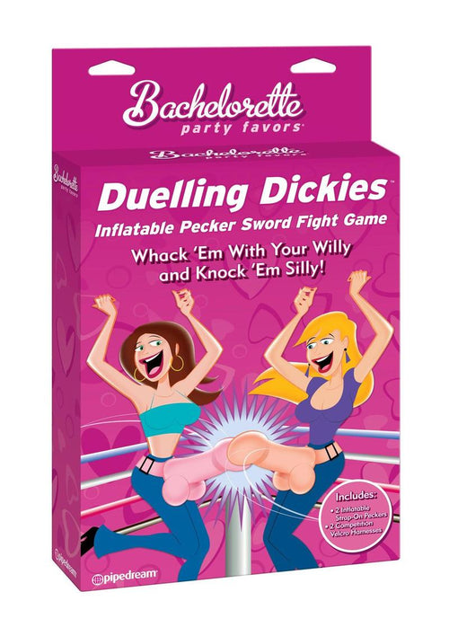 Load image 1 in gallery view. Bachelorette Party Favors Duelling Dickies Inflatable Pecker Sword Fight Game