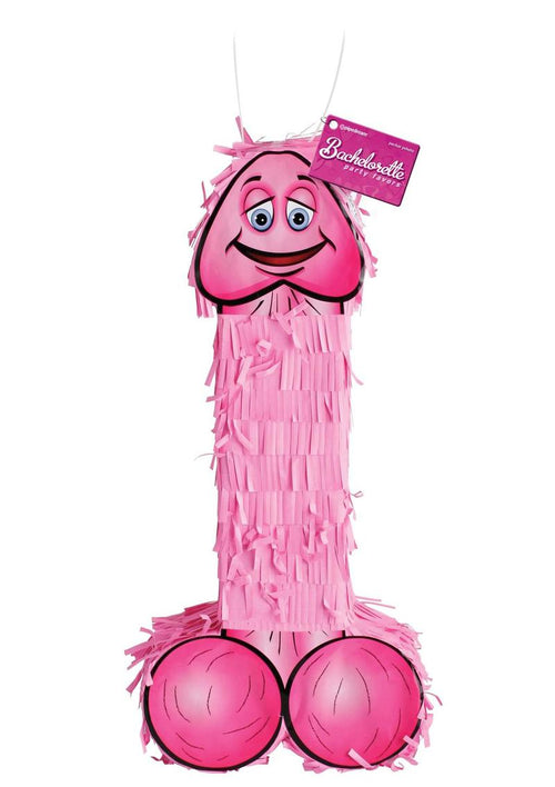 Load image 1 in gallery view. Bachelorette Party Favors Pecker Pinata - Pink - 18in