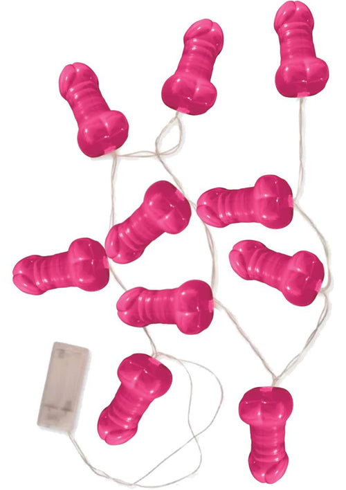 Load image 1 in gallery view. Bachelorette Pecker Party Lights - Pink