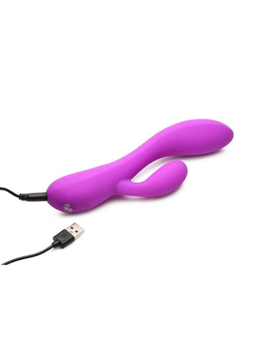 Load image 1 in gallery view. Bang! 10x Flexible Rechargeable Silicone Rabbit - Purple