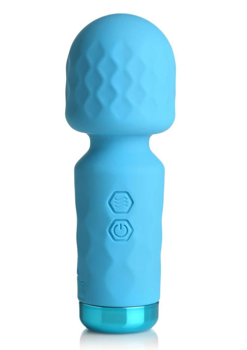 Load image 1 in gallery view. Bang! 10x Mini Silicone Rechargeable Wand - Blue