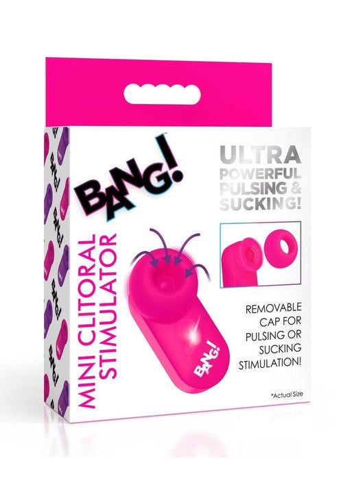 Load image 1 in gallery view. Bang! Mini Clitoral Silicone Rechargeable Stimulator - Pink