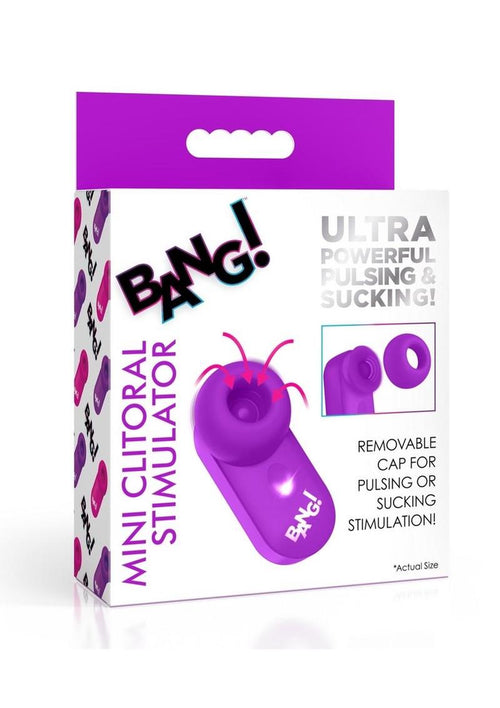 Load image 1 in gallery view. Bang! Mini Clitoral Silicone Rechargeable Stimulator - Purple