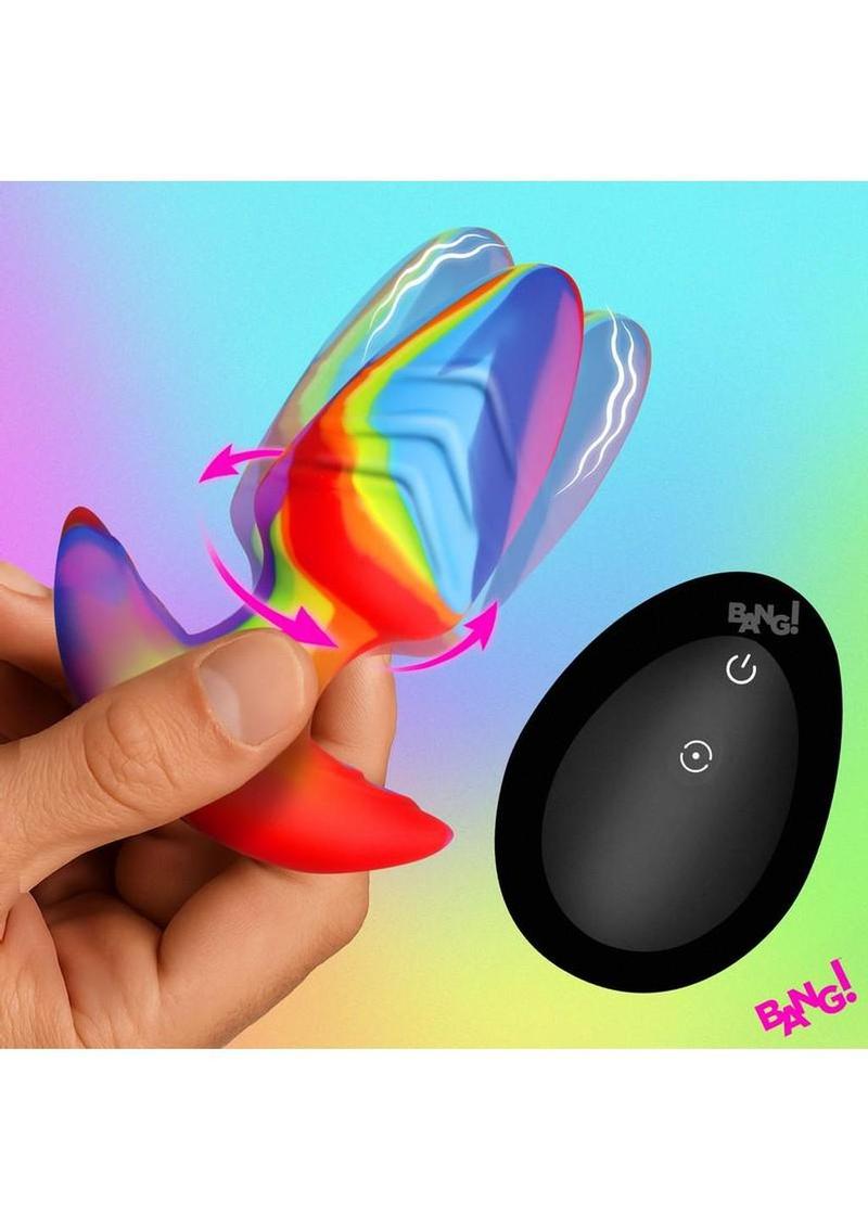 Bang Rotating and Vibrating Rechargeable Silicone Butt Plug BANG!