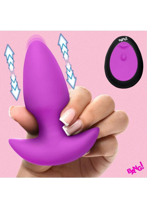 Load image 1 in gallery view. Bang! Thrusting and Vibrating Rechargeable Silicone Butt Plug BANG!