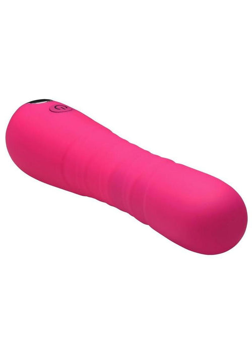 Load image 1 in gallery view. Bang! Thrusting Rechargeable Silicone Vibrator - Pink
