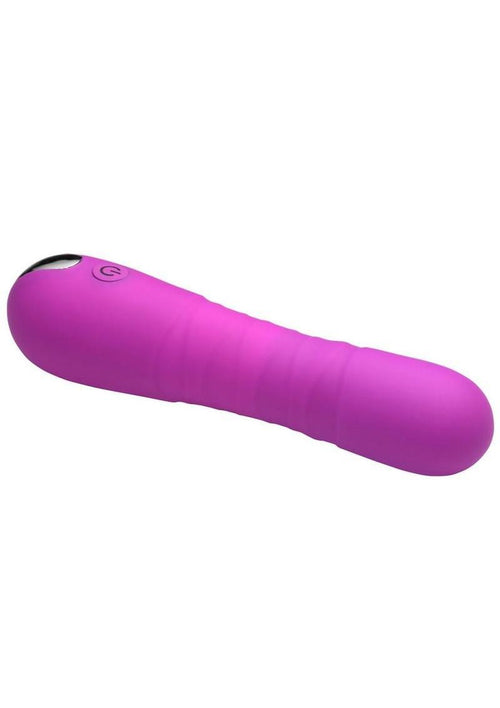 Load image 1 in gallery view. Bang! Thrusting Rechargeable Silicone Vibrator - Purple