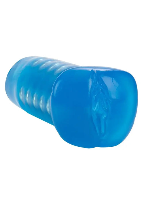 Load image 1 in gallery view. Basic Essentials Beaded Masturbator - Blue - 5in