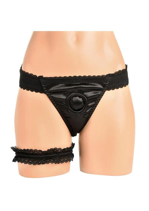 Load image 1 in gallery view. Bedroom Bliss Jolie Strap-On Panty Harness and Garter Bedroom Bliss