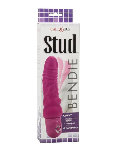 Load image 1 in gallery view. Bendie Stud Curvy Vibrator - Pink