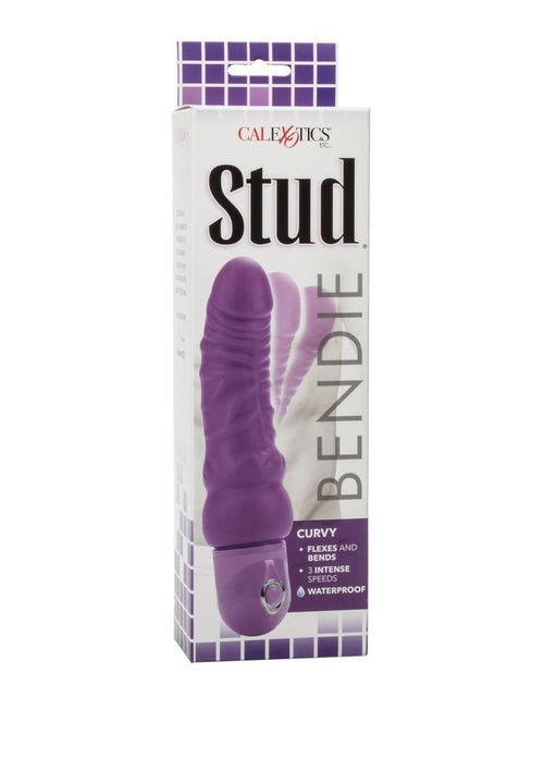 Load image 1 in gallery view. Bendie Stud Curvy Vibrator - Purple