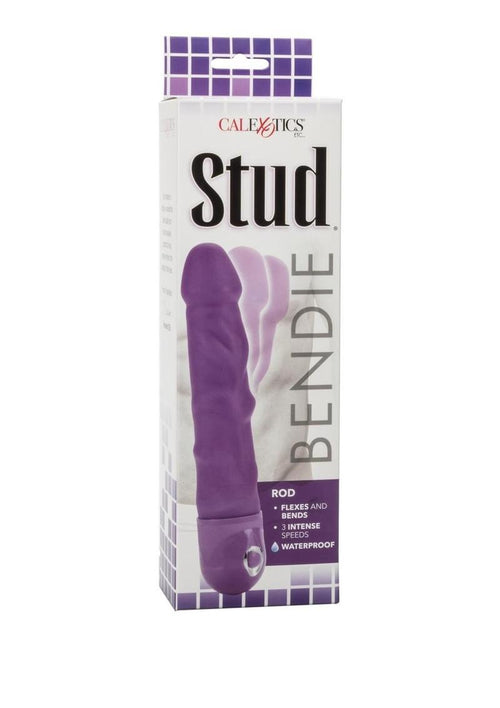 Load image 1 in gallery view. Bendie Stud Rod Vibrator - Purple
