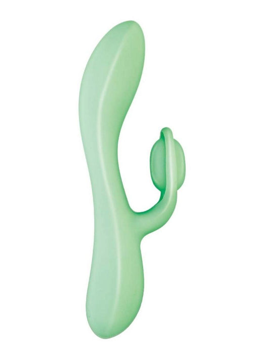 Load image 1 in gallery view. Blaze Romantic Rechargeable Silicone Vibrator - Aqua/Blue