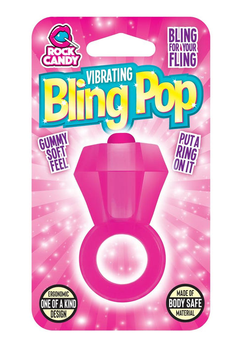Load image 1 in gallery view. Bling Pop Vibrating Cock Ring - Pink
