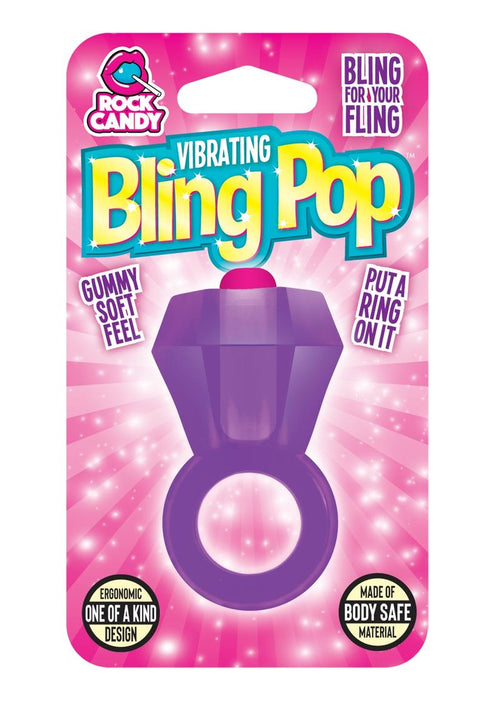 Load image 1 in gallery view. Bling Pop Vibrating Cock Ring - Purple