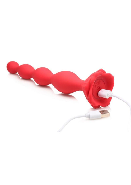 Load image 1 in gallery view. Bloomgasm Beaded Bloom 9x Rechargeable Silicone Beaded Rose Anal Vibrator Bloomgasm