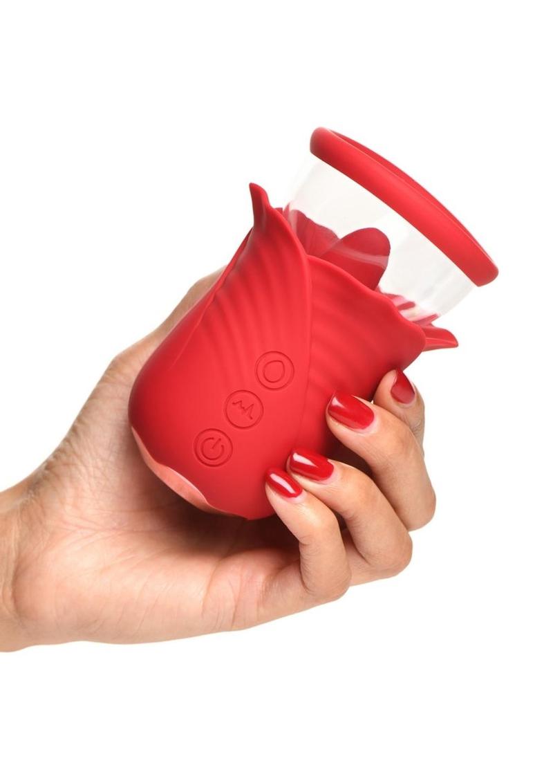 Bloomgasm Lily Lover Sucking and Vibrating Rechargeable Silicone Clitoral Stimulator Bloomgasm