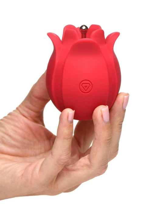 Load image 1 in gallery view. Bloomgasm Orchids Wild Rechargeable Silicone Vibrating Pinpoint Rose Tickler Bloomgasm