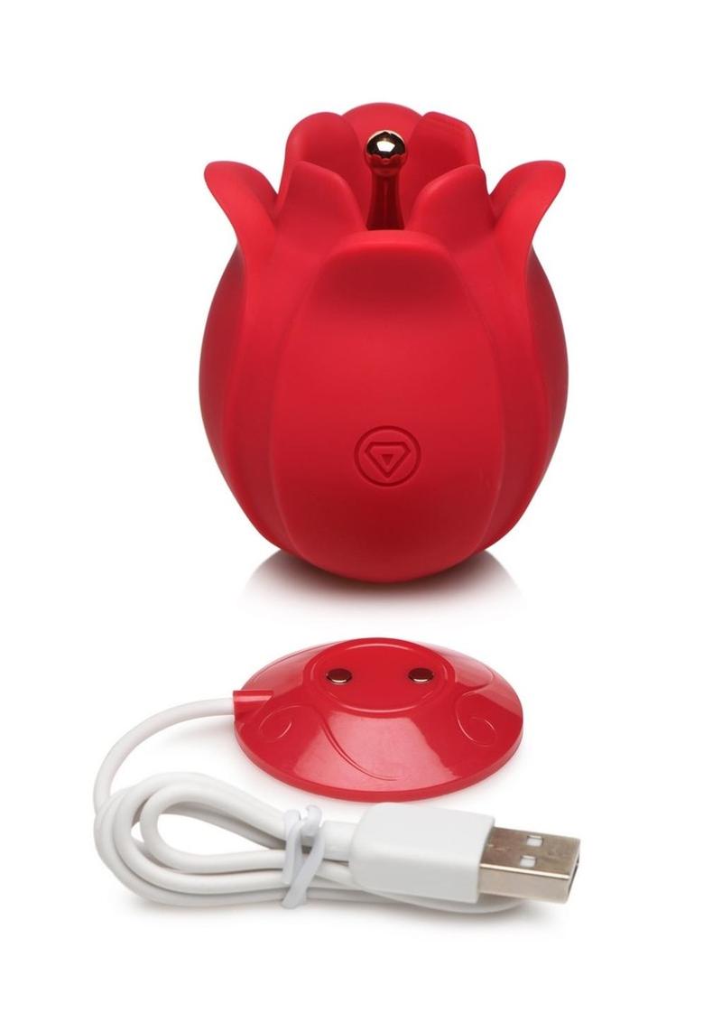 Bloomgasm Orchids Wild Rechargeable Silicone Vibrating Pinpoint Rose Tickler Bloomgasm