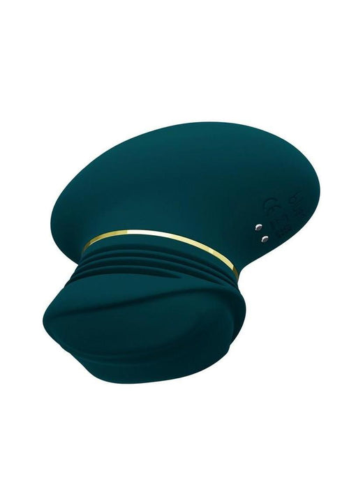 Load image 1 in gallery view. Blush Collection Raya Rechargeable Silicone Clitoral Stimulator - Dark Teal/Teal