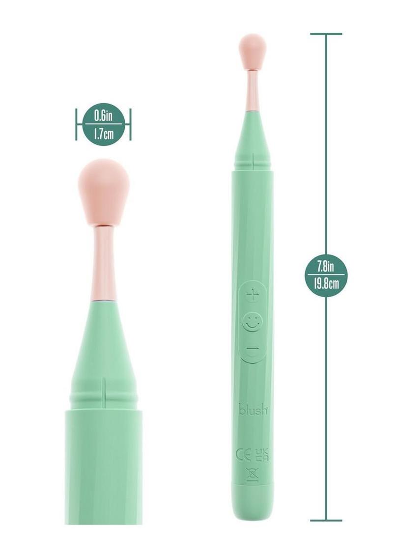 Blush Collection Sage Rechargeable Oscillating Wand Vibrator Blush