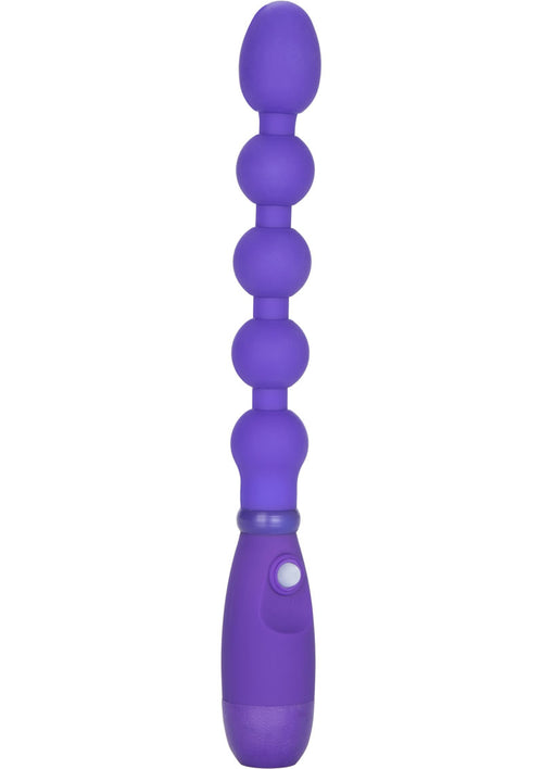 Load image 1 in gallery view. Booty Call Booty Bender Silicone Beaded Butt Plug - Purple
