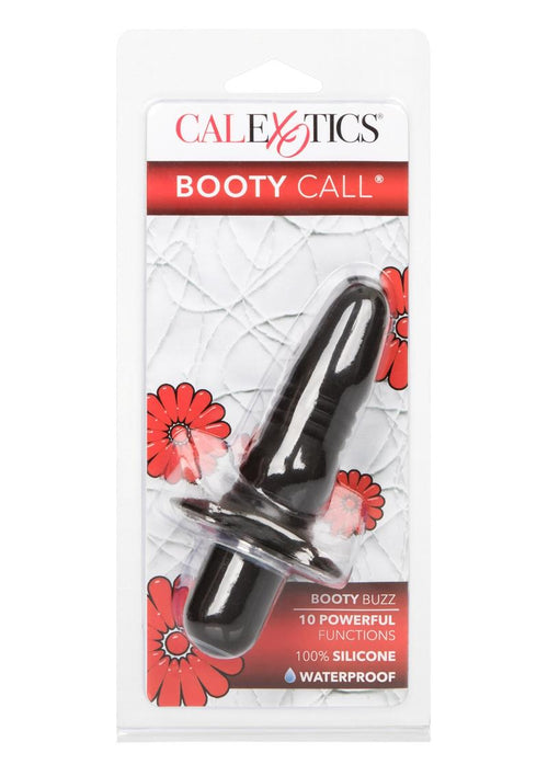Load image 1 in gallery view. Booty Call Booty Buzz Silicone Vibrating Butt Plug - Black