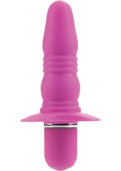 Load image 1 in gallery view. Booty Call Booty Buzz Silicone Vibrating Butt Plug - Pink