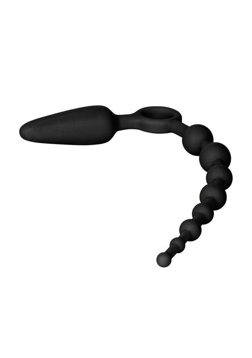 Load image 1 in gallery view. Booty Call Booty Double Dare Silicone Vibrating Butt Plug with Anal Beads Booty Call