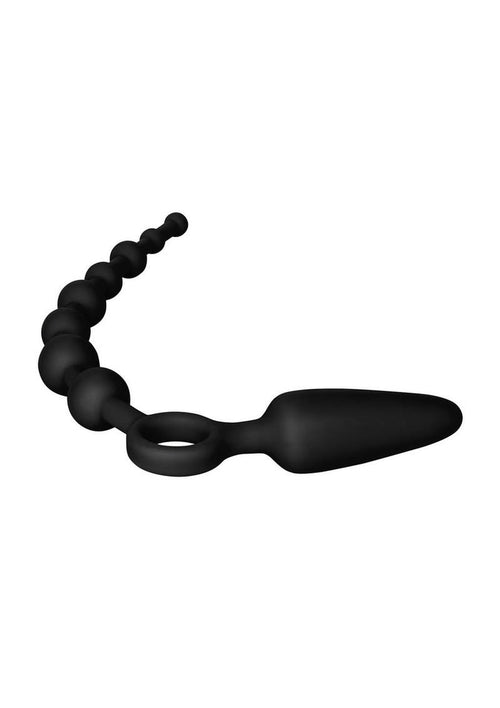 Load image 1 in gallery view. Booty Call Booty Double Dare Silicone Vibrating Butt Plug with Anal Beads Booty Call