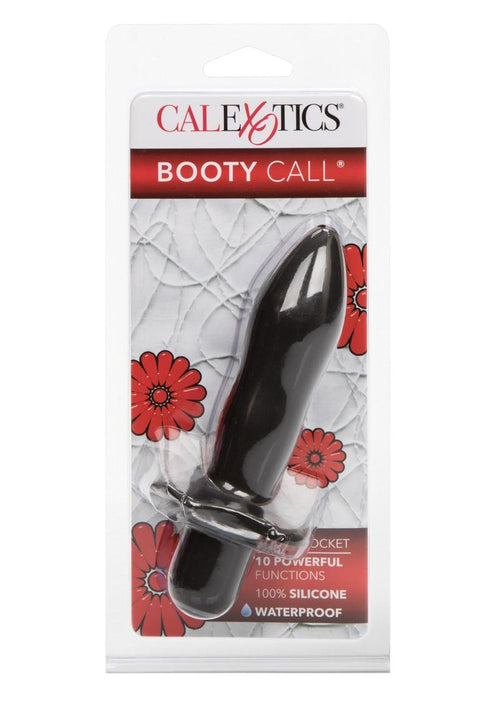 Load image 1 in gallery view. Booty Call Booty Rocket Silicone Vibrating Butt Plug - Black