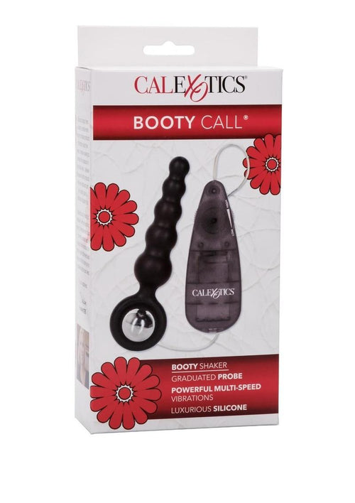 Load image 1 in gallery view. Booty Call Booty Shaker Silicone Vibrating Butt Plug with Remote Control - Black