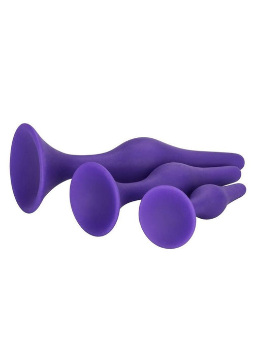 Load image 1 in gallery view. Booty Call Booty Trainer Starter Kit Silicone Anal Plugs 3 Assorted Sizes Booty Call