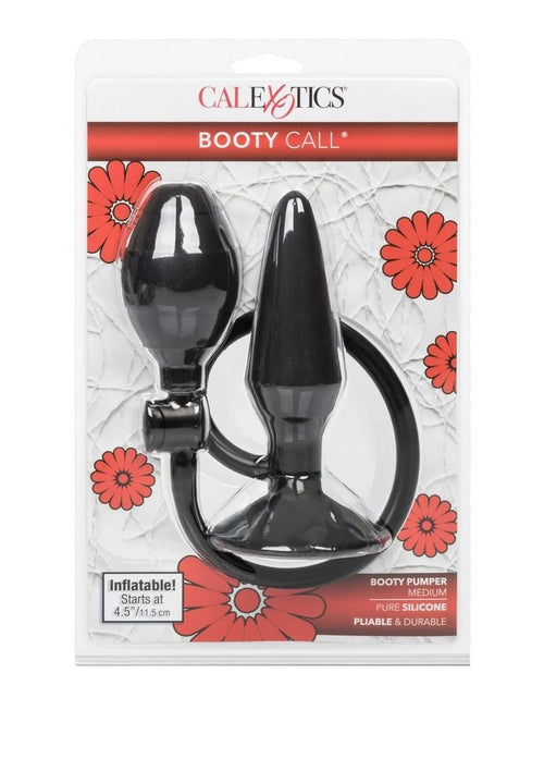 Load image 1 in gallery view. Booty Call Silicone Booty Pumper Butt Plug - Black - Medium