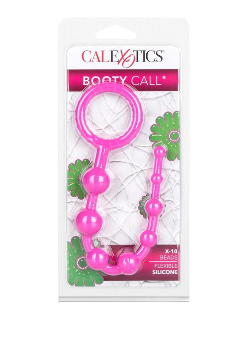 Load image 1 in gallery view. Booty Call X-10 Silicone Anal Beads - Pink