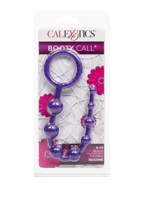 Load image 1 in gallery view. Booty Call X-10 Silicone Anal Beads - Purple